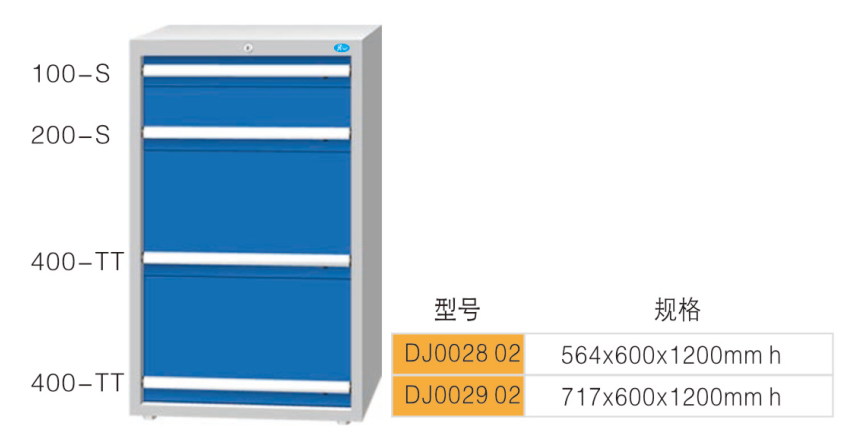DJ002802-4抽刀具柜