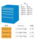 CR705102-5抽工具柜