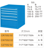 CR705202-5抽工具柜