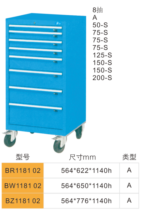 BR118102-8抽工具车