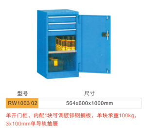 RW100302-单开门3抽储物柜